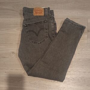 Levi's Boyfriend Slim Jeans in Charcoal Gray